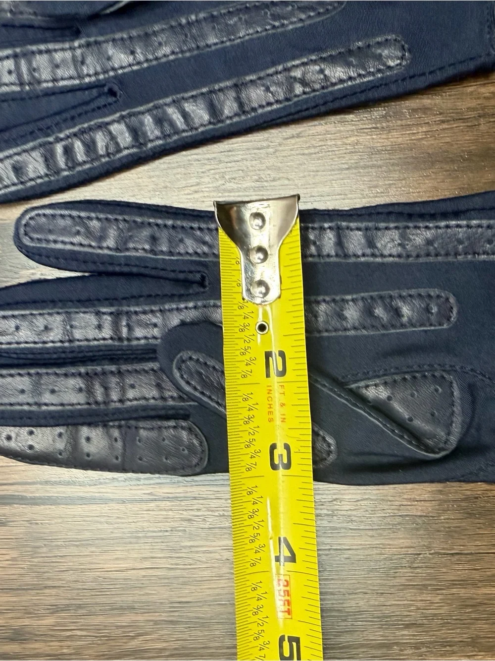 Vintage Isatoner Aris Gloves One Size Womens Driving Gloves Navy Blue